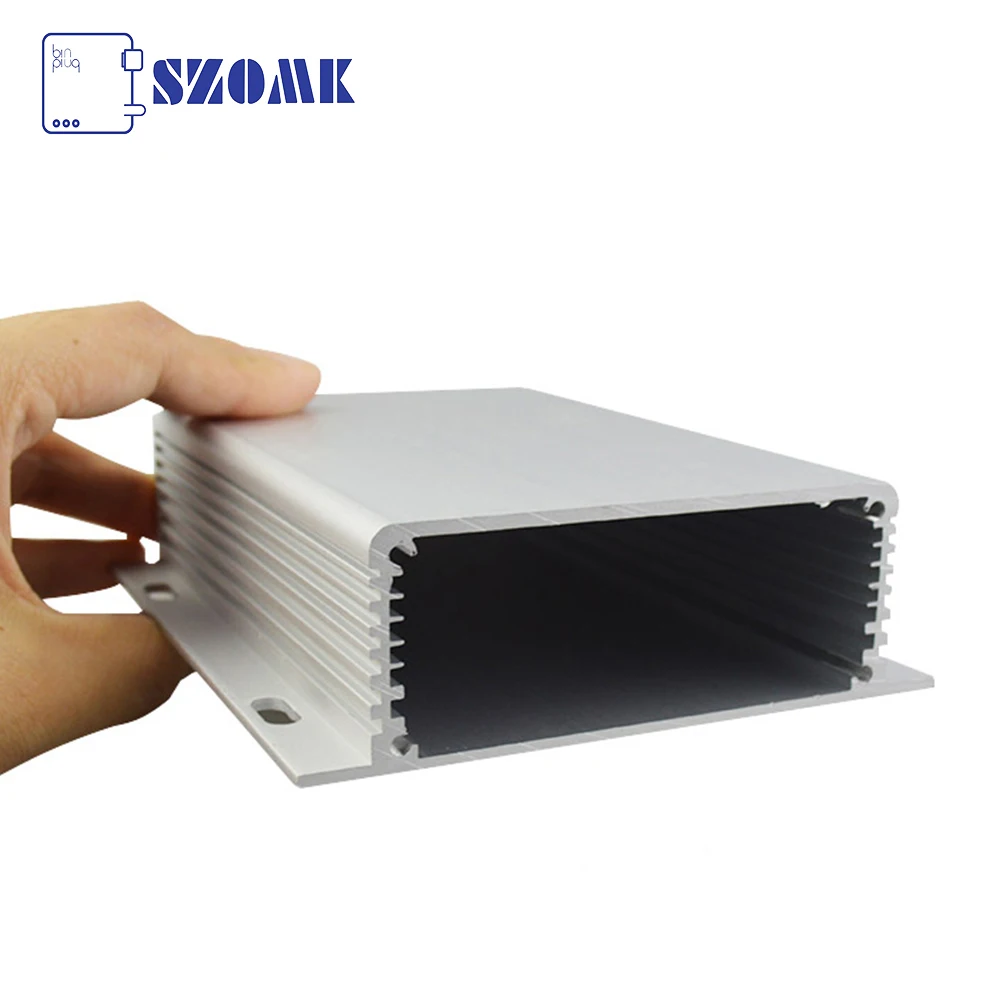 1PCS 34*103*120mm szomk wall mount aluminum housing for pcb board aluminum box electrical enclosure amplifier pcb control box