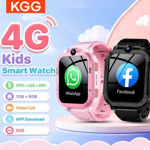 Smart Watch Kids 4G GPS WiFi Tracking Location Video Call SOS Call Back Monitor Phone Watch Children Smartwatch Boy Girl Gifts