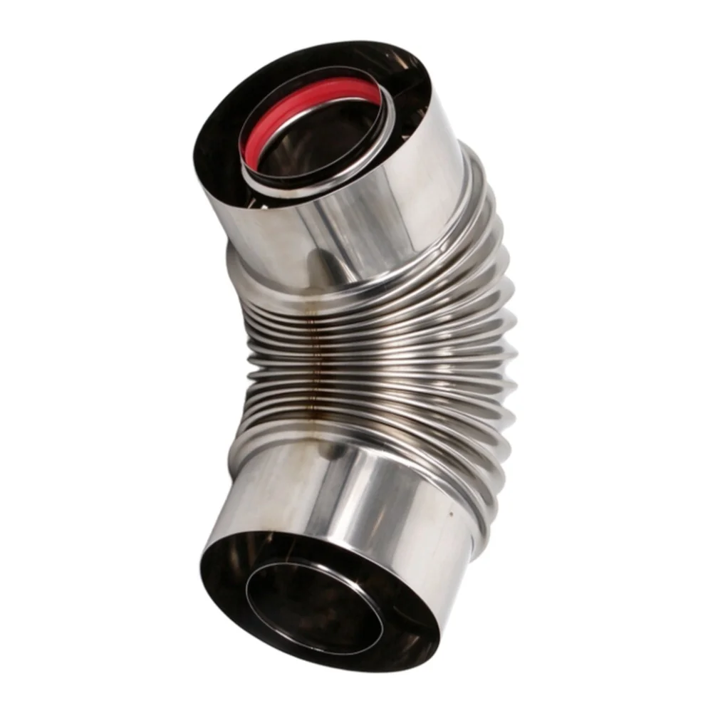 Stainless Steel Layer Flue Gas Pipe 100x60 High Temperature Resistant Layer Insulation Wall Mounted Boiler Stainless