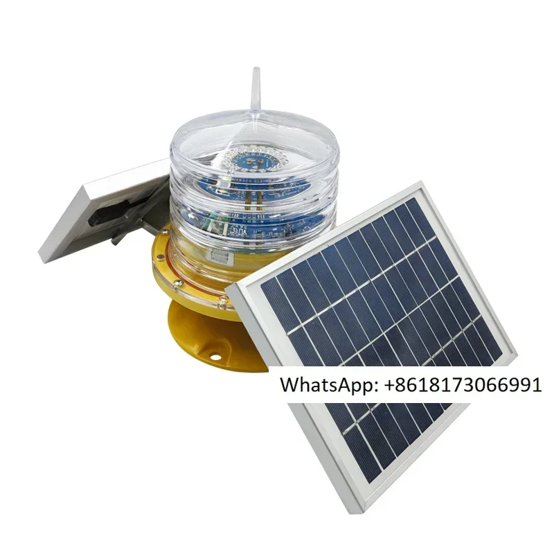 High quality positioning GSM256 light quality 5-nautical mile ocean integrated LED solar navigation beacon light flashing