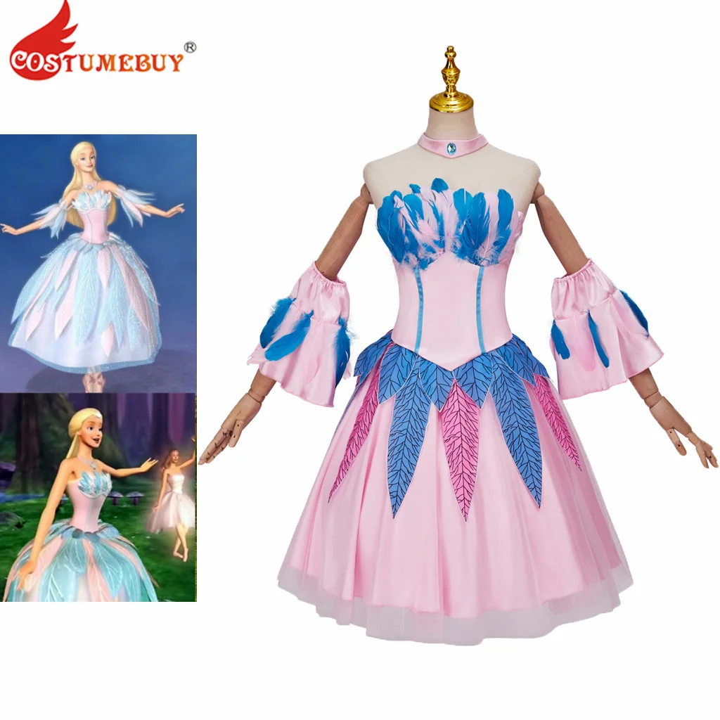 

Odette Cosplay Costume Blue and Pink Dress Swan Lake Princess Costume Women Odette Dress Halloween Carnival Party Roleplay Suit