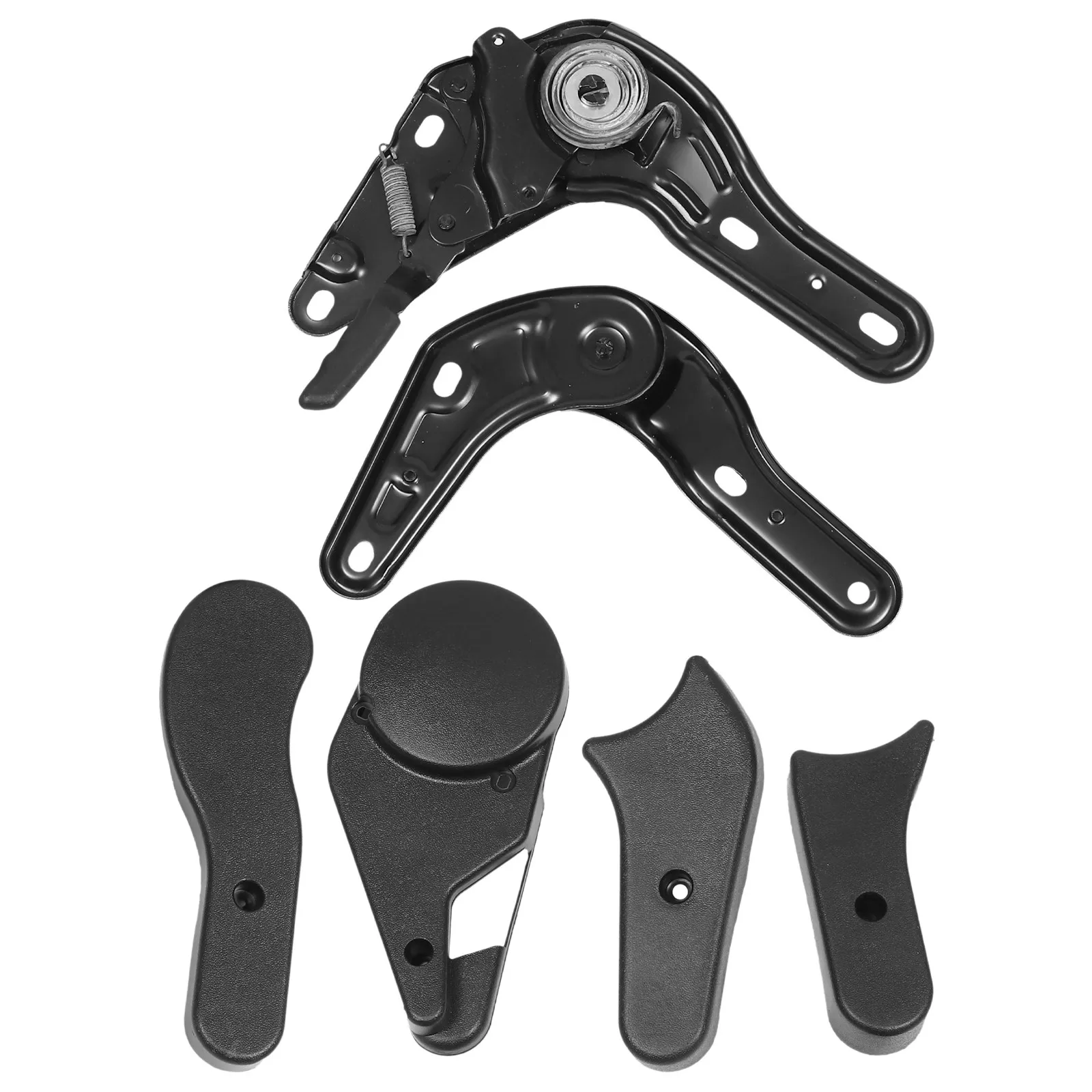 6Pcs Plastic Iron Gaming Chair Angle Adjusters Multi Angle Turners Black Useful Chair Regulators Adjust Accessories view 4