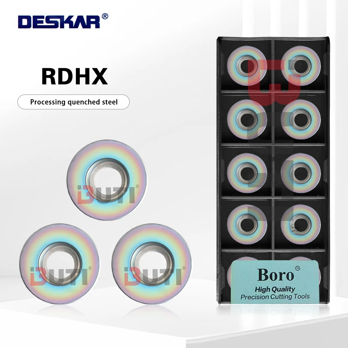 

DESKAR 100% оригинал RDHX1003MOT RDHX12T3MOT TF618 Токарный станок с ЧПУ Цветные лезвия Режущие инструменты Обработка деталей резака из закаленной стали