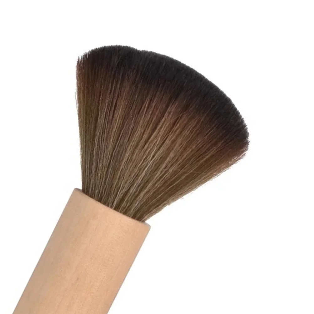 فرشاة تنظيف الشعر ذات شعيرات ناعمة بمقبض خشبي لتصفيف الشعر وتشذيب أداة صيانة الحلاق المحمولة #5