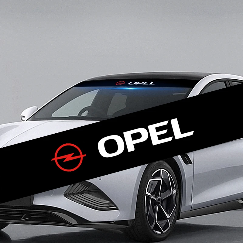 

Car windshield sun visor strip stickers to prevent direct sunlight For Opel Astra j Insignia Astra g Corsa Zafira b Mokka Vivaro