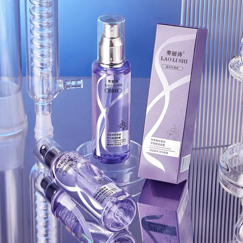 Spray à l'huile d'essence soyeuse pour cheveux secs et abîmés, lissage, frisottis, traitement du cuir chevelu, adoucit, collecte, brillant, nourrissant