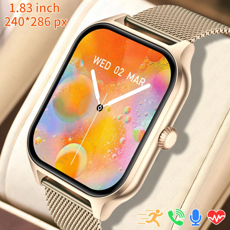 

LIGE New Multifunctional Smartwatch Women Large Touch Screen Bluetooth Call Men Sports Fitness Tracker Waterproof Smart Watches