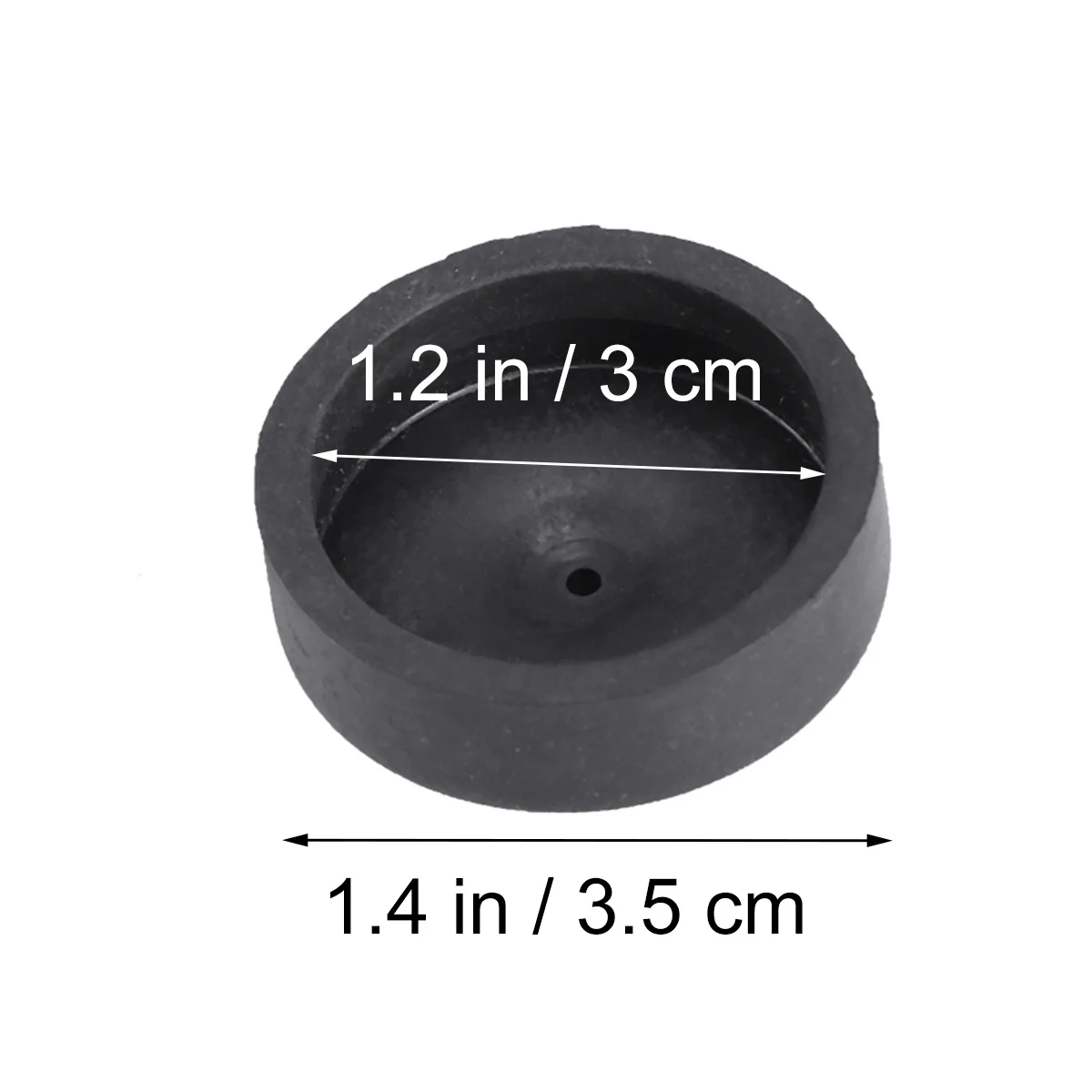 

10Pcs Oxygen Pump Membrane Silica Gel Aquarium Air Pump Replacement Parts for Fish Tank A5 Size 3Cm Inner 3.5cm Outer Black