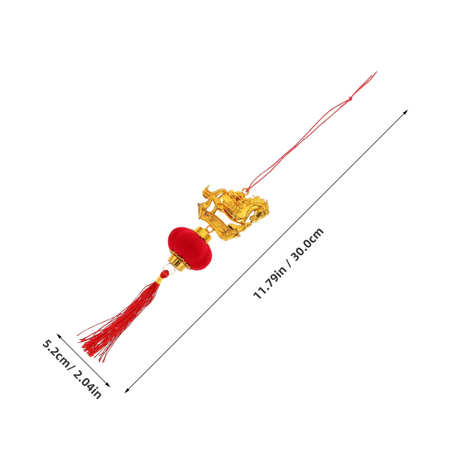 10Pcs Golden Chinese Zodiac Horse Charms Spring Festival Hanging Ornaments Lunar New Year Tree Decoration Prosperity Pendant Set view 2