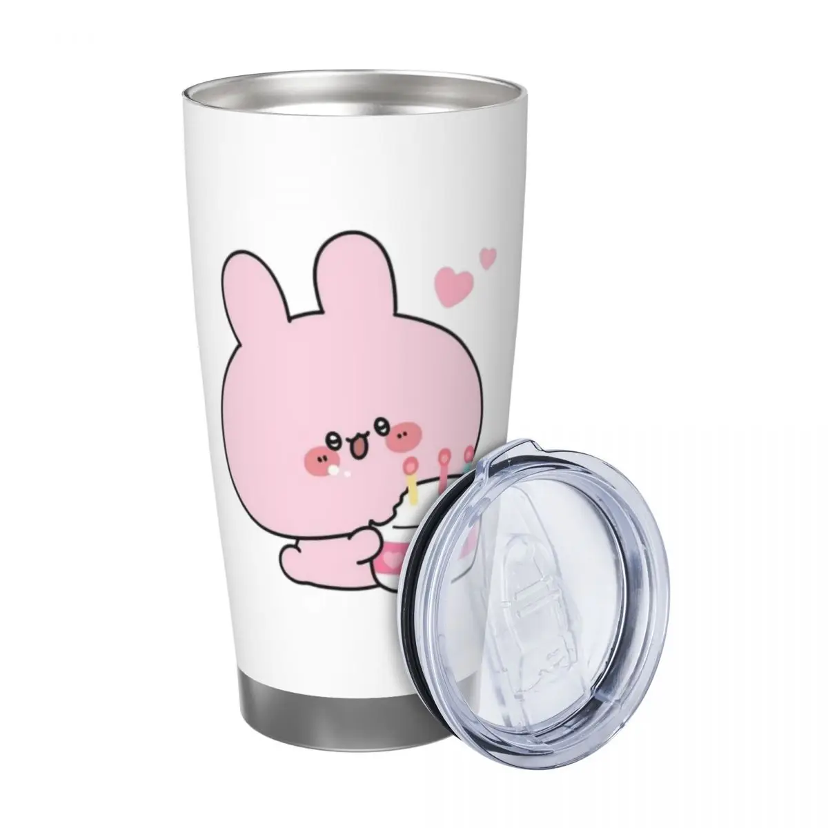 Asamimichaan Cute Asamimi 20oz Cup Large Capacity Car Mug Leak-proof Juice Coffee Cup Food Grade