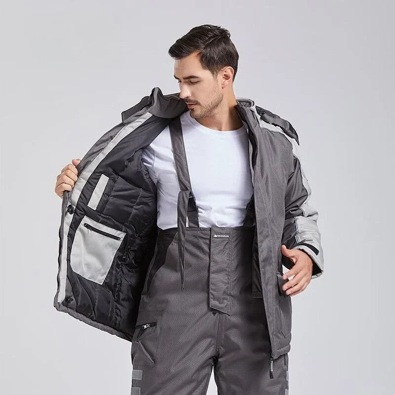 Cold storage cold clothing -30 ℃ overalls reflective strip cold pants