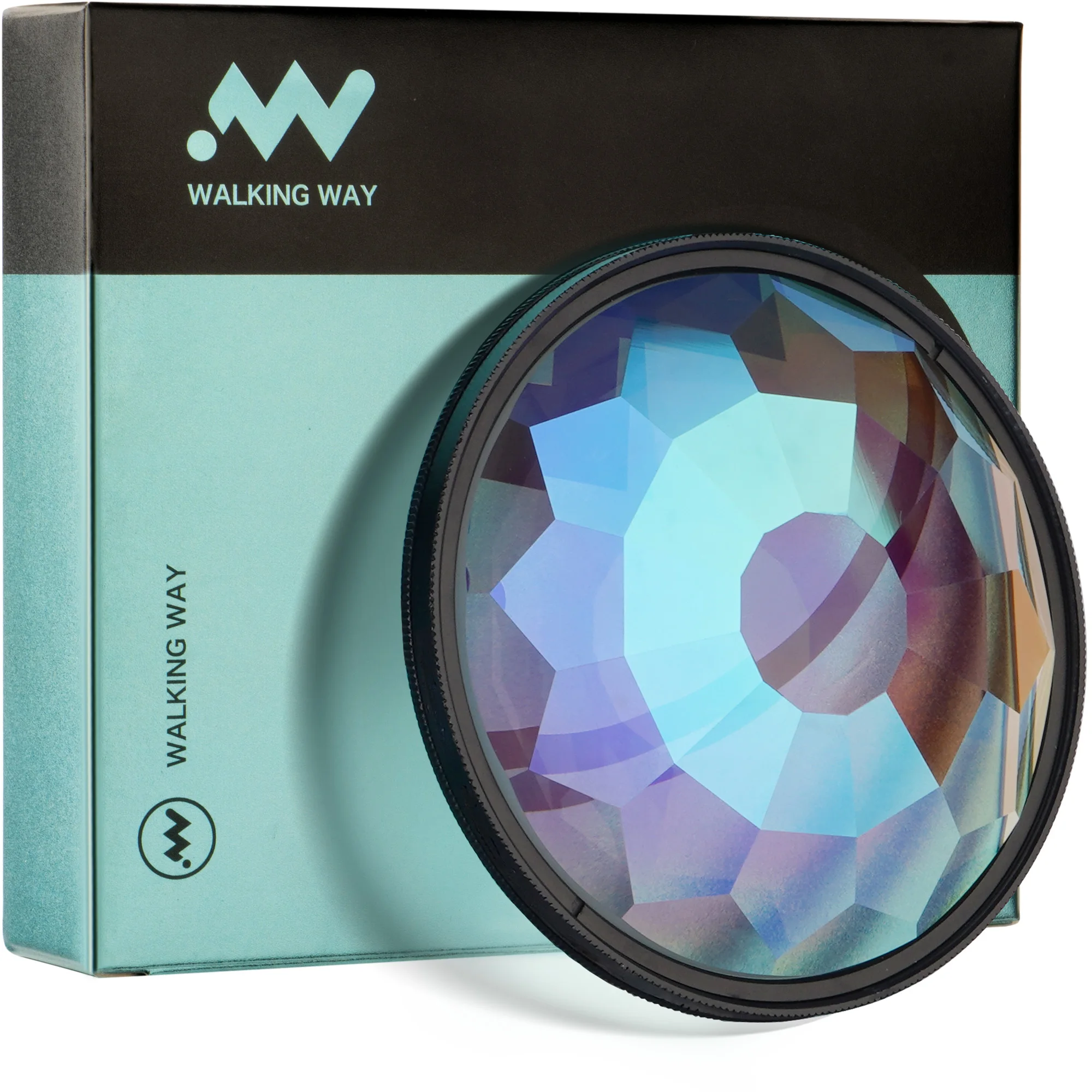 Walking Way Filter Chromatic Multi-Coated Kaleidoscope Filter Iridescent Glass Filter for Rainbow Refraction Fractal Patterns