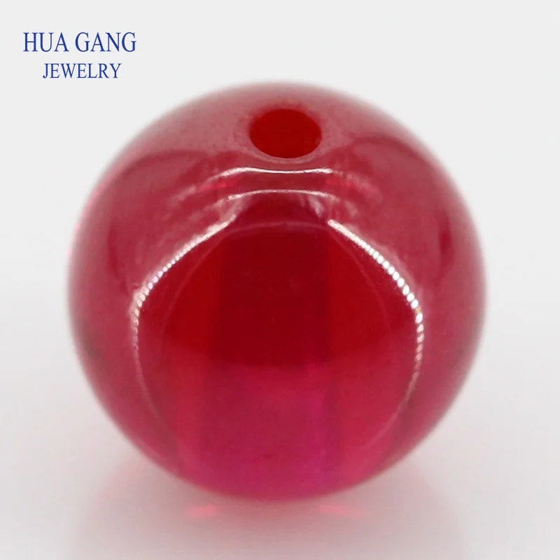 5# Red Ruby Stone Round Squar Spherical Reuleaux triangl Synthetic Corundum Gems Stone For jewelry Wholesale