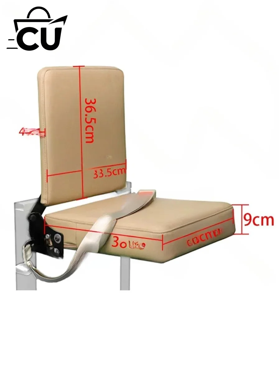 Self-Rebound Single Foldable Seat For Bus Tour Guide Ambulance RV Ship Modification