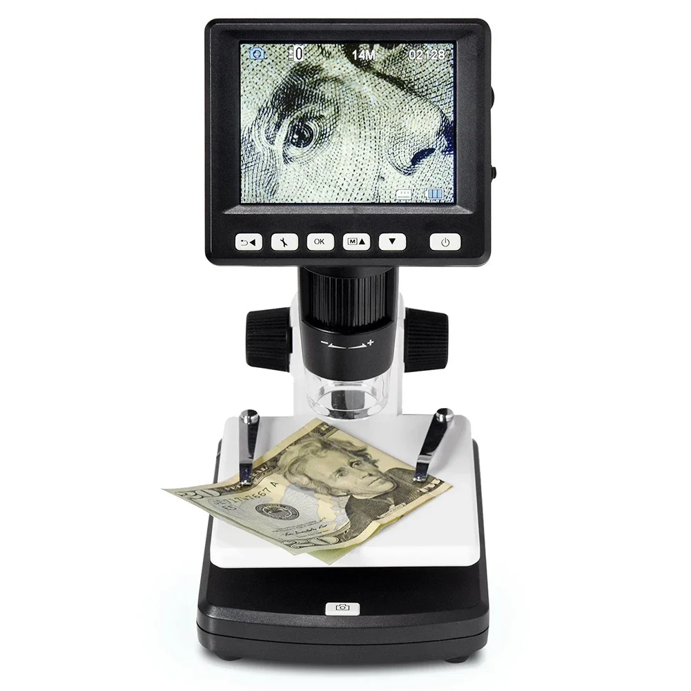 UM038 Professional Digital 500X Microscope Real 5.0MP 3.5'' Display USB Standalone Microscope