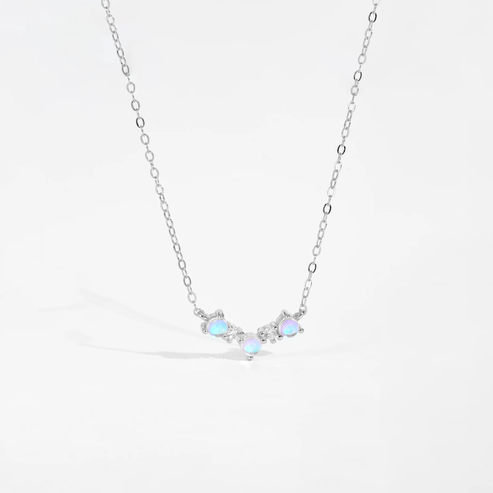 VEWANT Opals Gems Queen Pendant Necklace Choker 925 Sterling Silver Women 2023 WholesaleLuxury Fine Jewelry