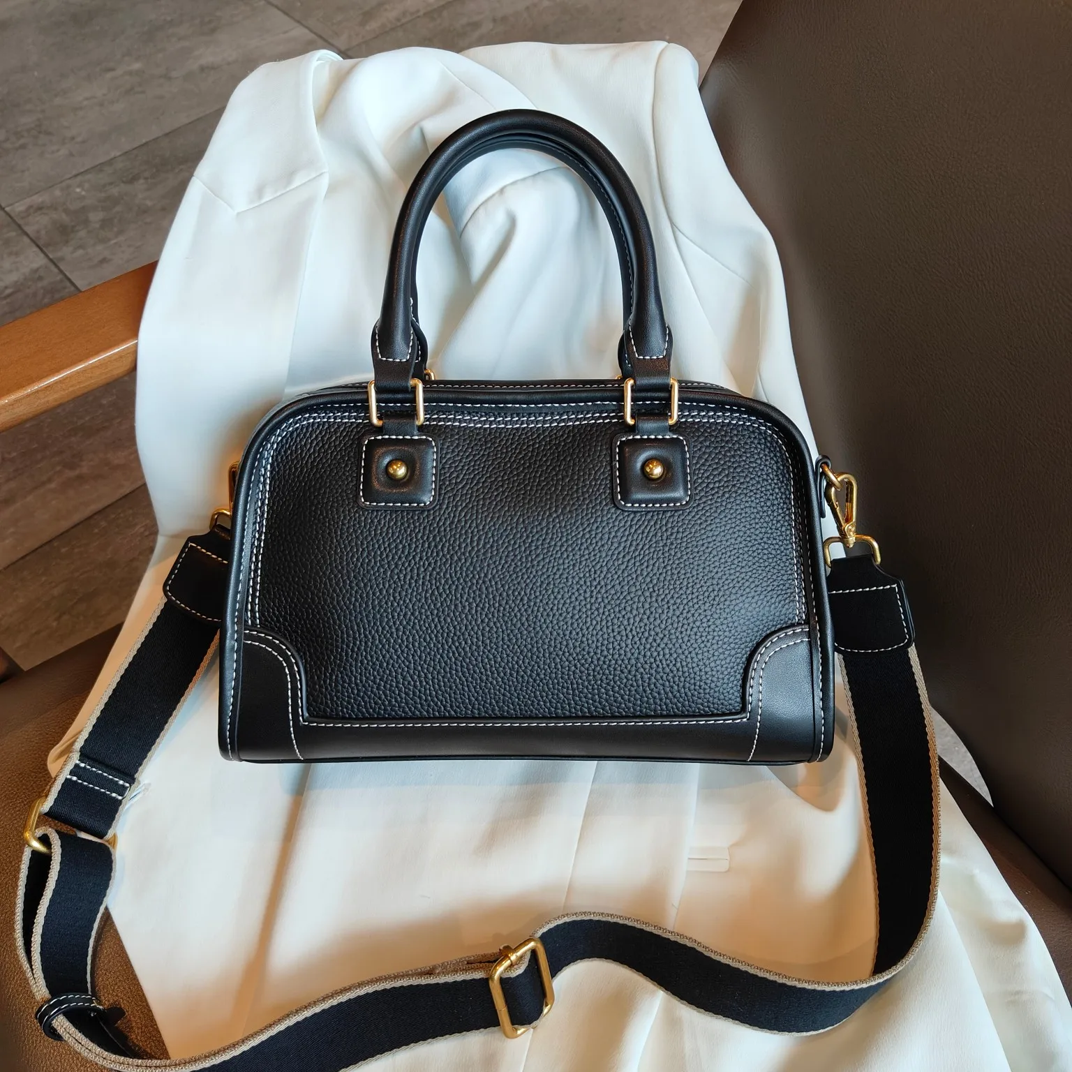 Women's Genuine Cowhide Leather Fashion Handbag Luxury Designer Brand Ladies Shoulder Crossbody Bag for Woman Female Tote New