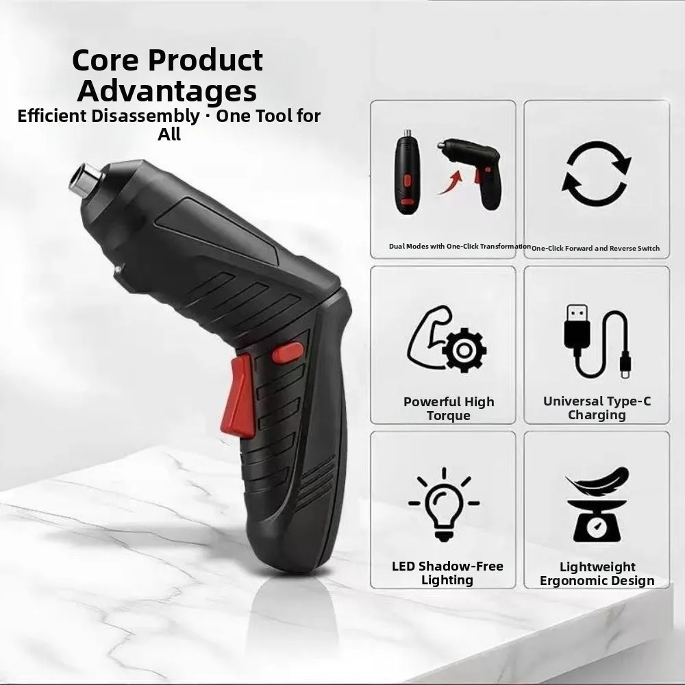 Rechargeable Electric Screw Driver Set Rotating Handle 3.6V Cordless Cordless Screwdriver Powerful Impact Driver Bit