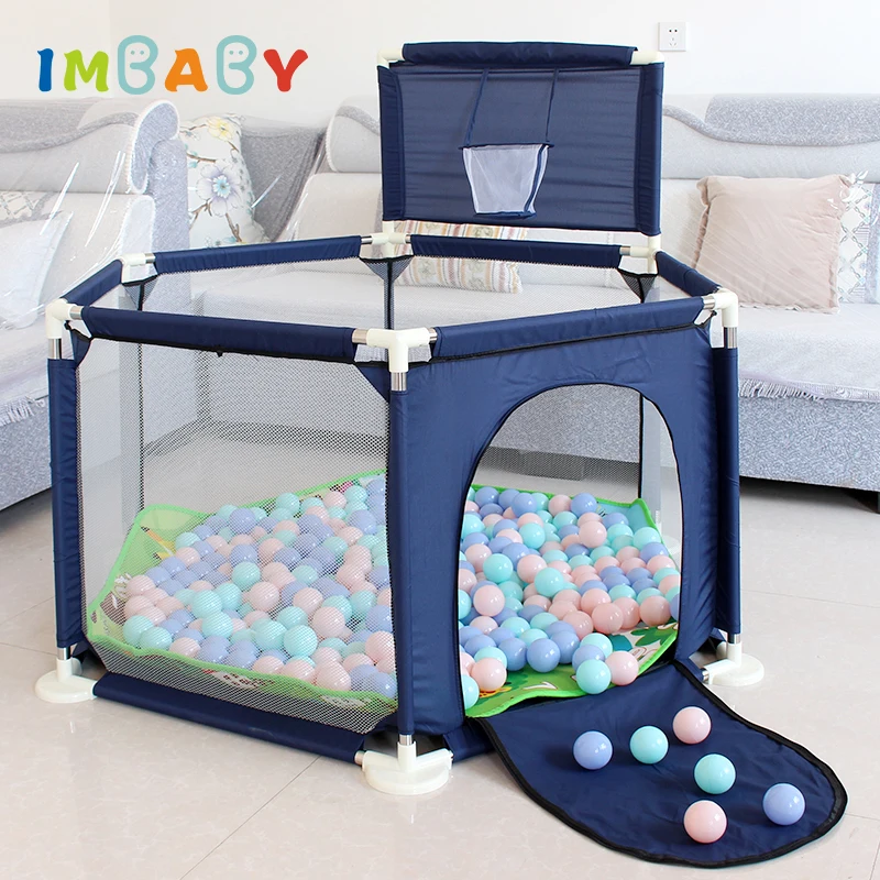 IMBABY Children's Pool Playpen For Kids Baby Playground Safety Fence Balls Pool Basketball Court Child's Tent Birthday Gifts