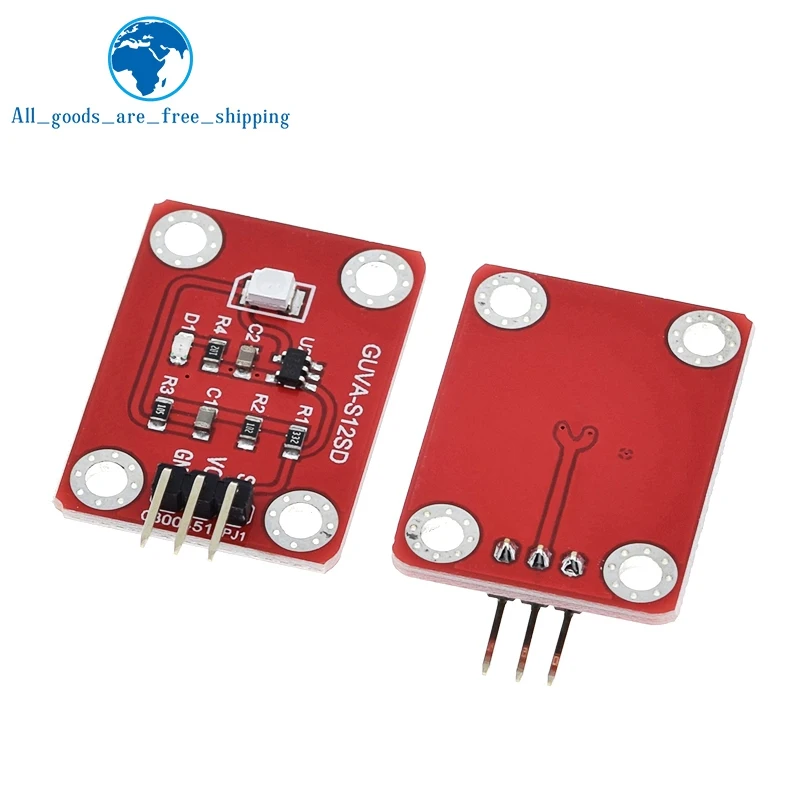 TZT UV Sensor 240-370nm GUVA-S12SD 3528 Solar Ultraviolet Intensity Module DC 3.3-5V For Arduino /Raspberry pi