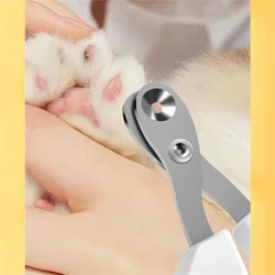 1PC Cat Nail Clippers With Round Holes Pet Dog And Cat Nail Clippers Anti-bleeding Cat Nail Clippers Anti-accidental Injury