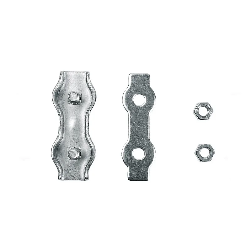 304 Stainless Steel Wire Rope Clamp, Single e Double Clip Chuck Lock Fastener, Clipe de Fixação do Cabo, M2-M10, 1 Pc para 5Pcs