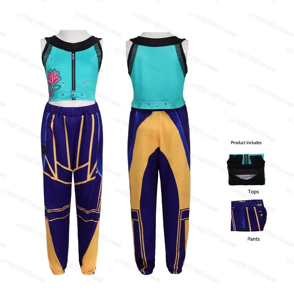 2025 KPOP شيطان الصيادين حجم المتاحة الكرتون Sle أداء ملابس الأطفال تأثيري فتاة المعبود مجموعة ازياء #3