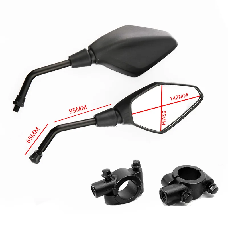 

Universial 10mm Motorcycle Mirror Scooter E-Bike Rearview Mirrors 2Pcs/Pair Electromobile Back Side Convex Mirror For Kawasaki