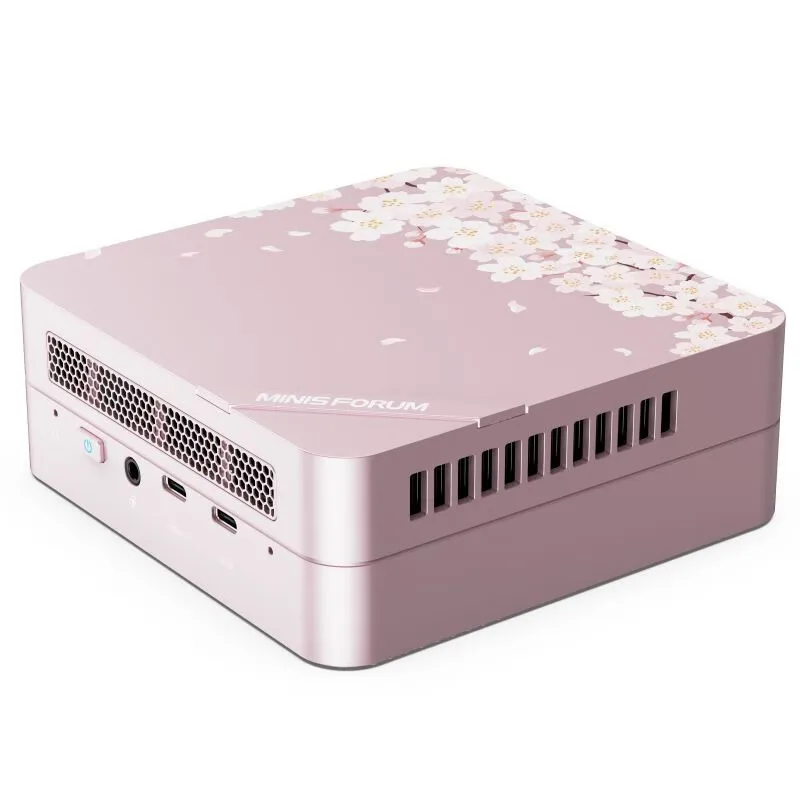 LITE Mini Host Computer AMD Ruilong R7 7735HS Cherry Blossom Pink