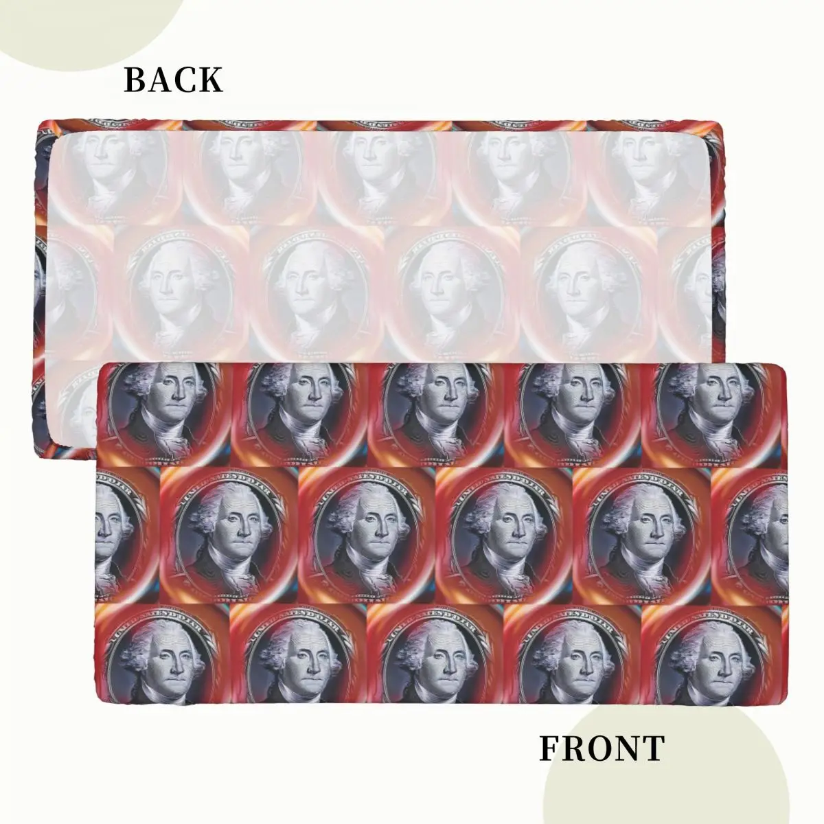 George Washington And Abraham Lincoln Customized Rectangular Tablecloth Oilproof Table Cover for Festival Party Table Cloth