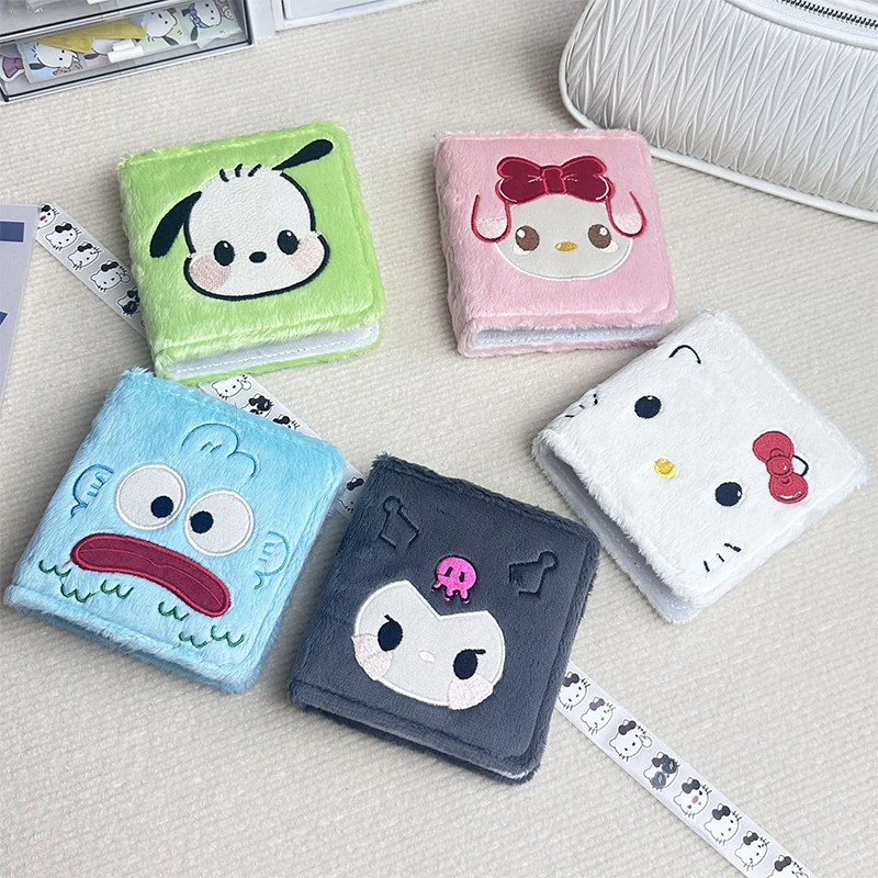 

Sanrio Hello Kitty Plush Photocard Binder Sleeves Book Cute Star Photocard Holder 3 Ring Photocard Album with 20 Pcs Inner Pages