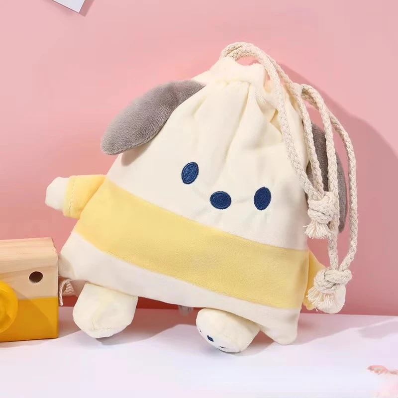 Sanrio Cosmetics Storage Bag Cute Plush Bundle Pocket