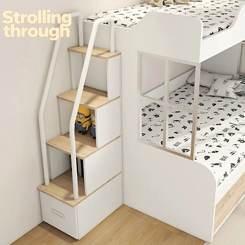 

Upper and lower bed staircase cabinet Drawer ladder cabinet Loft ladder cabinet Staircase locker Storage ladder staircase cabine