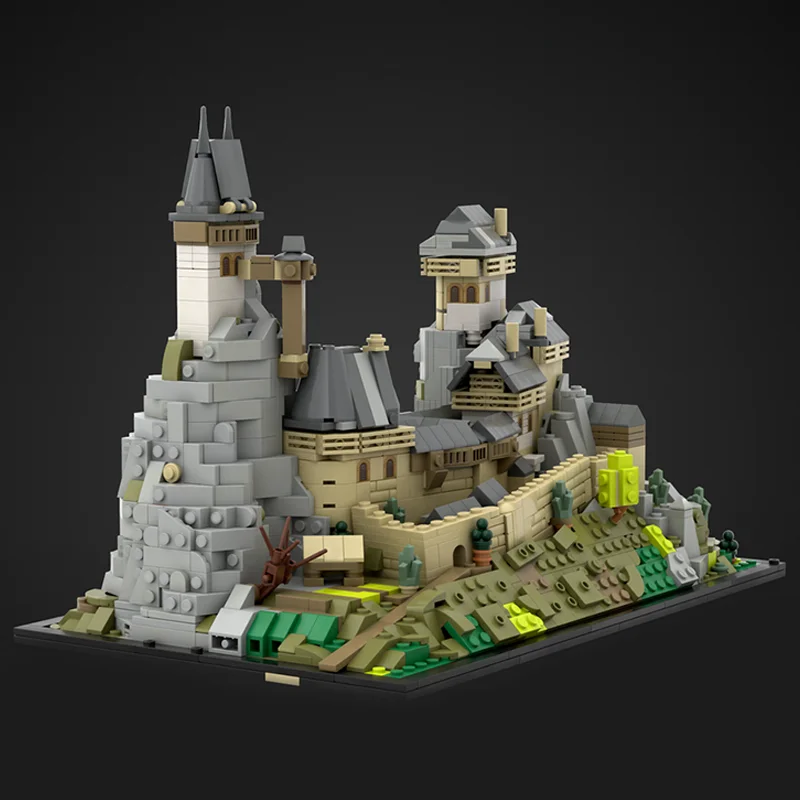 1864 Teile MOC Trosky Schloss Kingdom Come Deliverance Mittelalterliche Festung Modellbausatz Diorama Figuren Schiff Spielzeug Geschenk