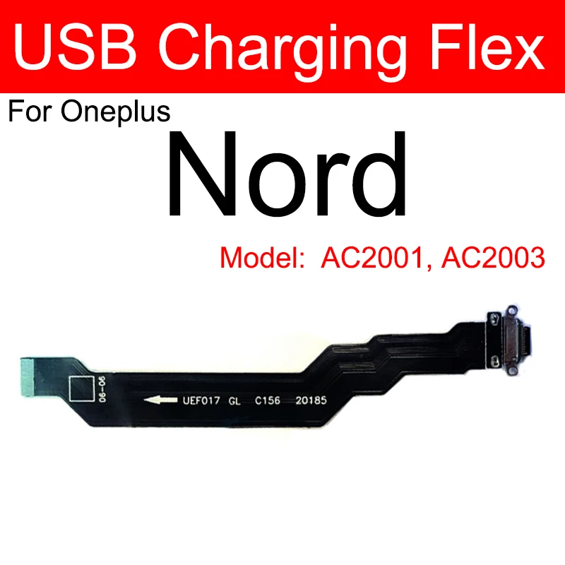 Câble de chargeur USB 5G pour Oneplus 1 + Nord Nord2 Nord CE, connecteur de Port USB, pièces de ruban flexible