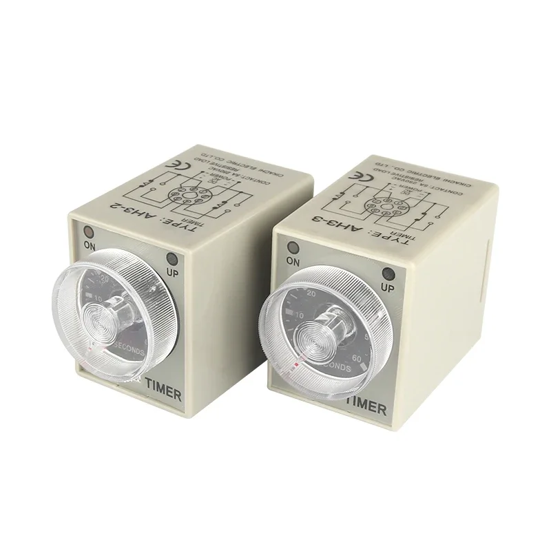 AH3-3 Time Relay Power on Delay Delay Time 1S/6S/10S/30S/60S 5M/10M/30M/60M Selectable AC220V DC24V