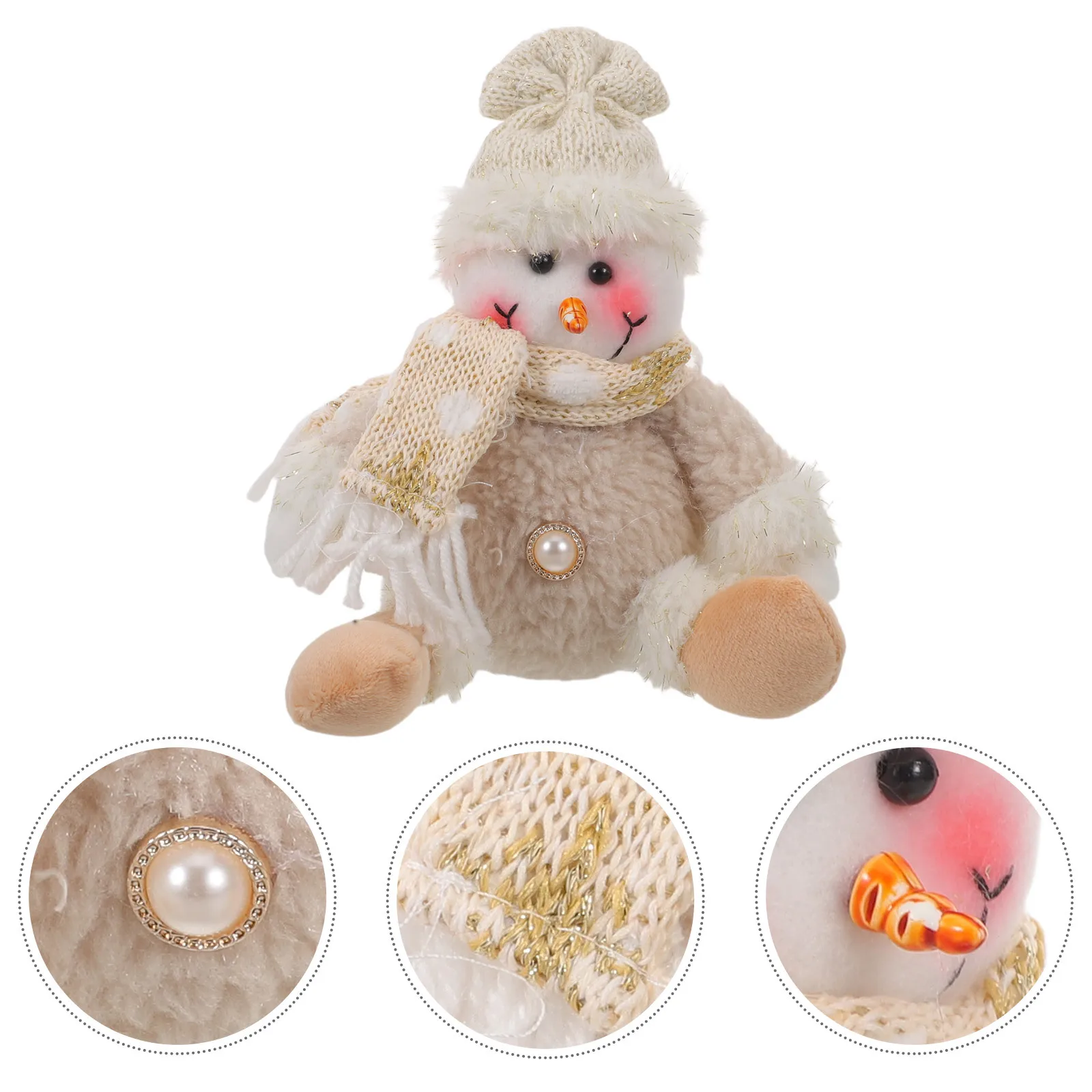 

Christmas Snowman Hanging Ornament Soft Stuffed Decoration Holiday Scene Xmas Tree Hanging Decor Charming Holiday Favor