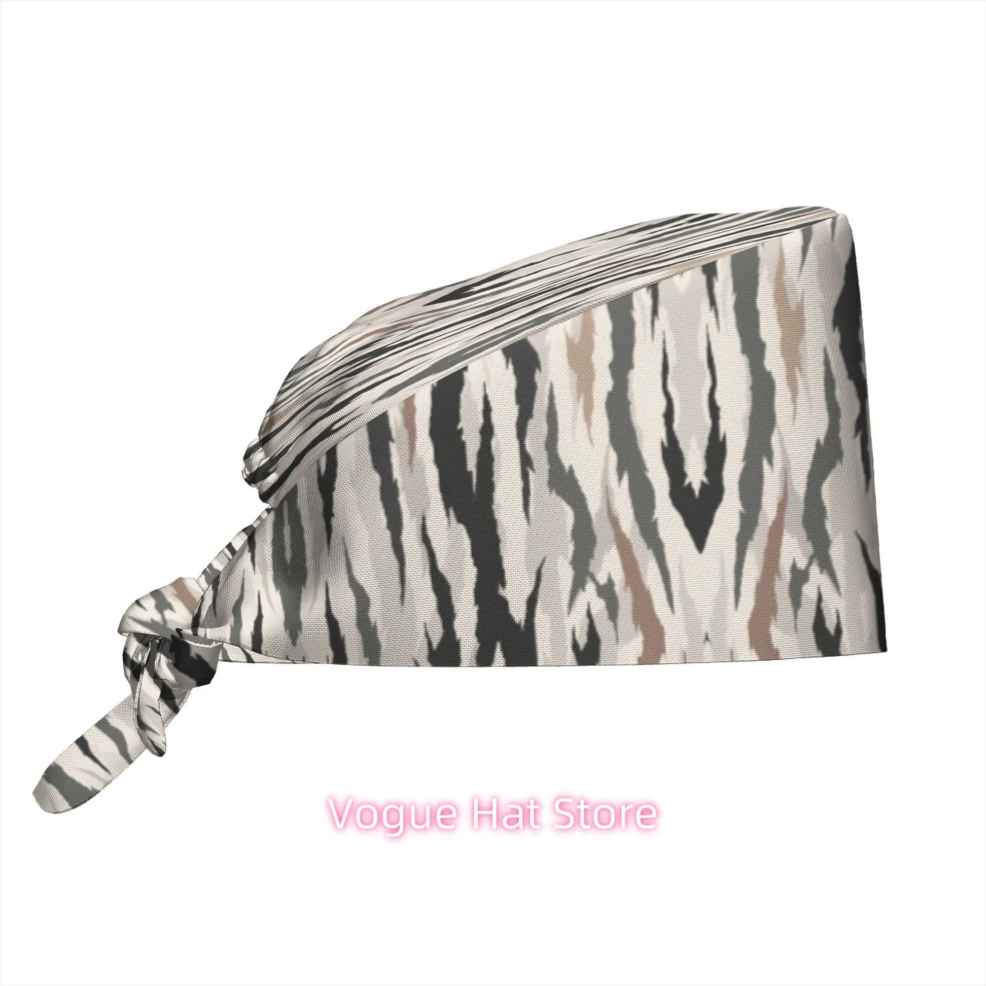 1pc Adjustable Work Cap with an Abstract Stripe Design in Neutral Colors, Featuring a Modern Style Suitable for Home Decor And F