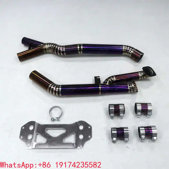 

Stock Titanium Alloy High Performance 89mm Racing Single Midpipe Exh-aust System for BMW G80 G82 M3 M4 S58