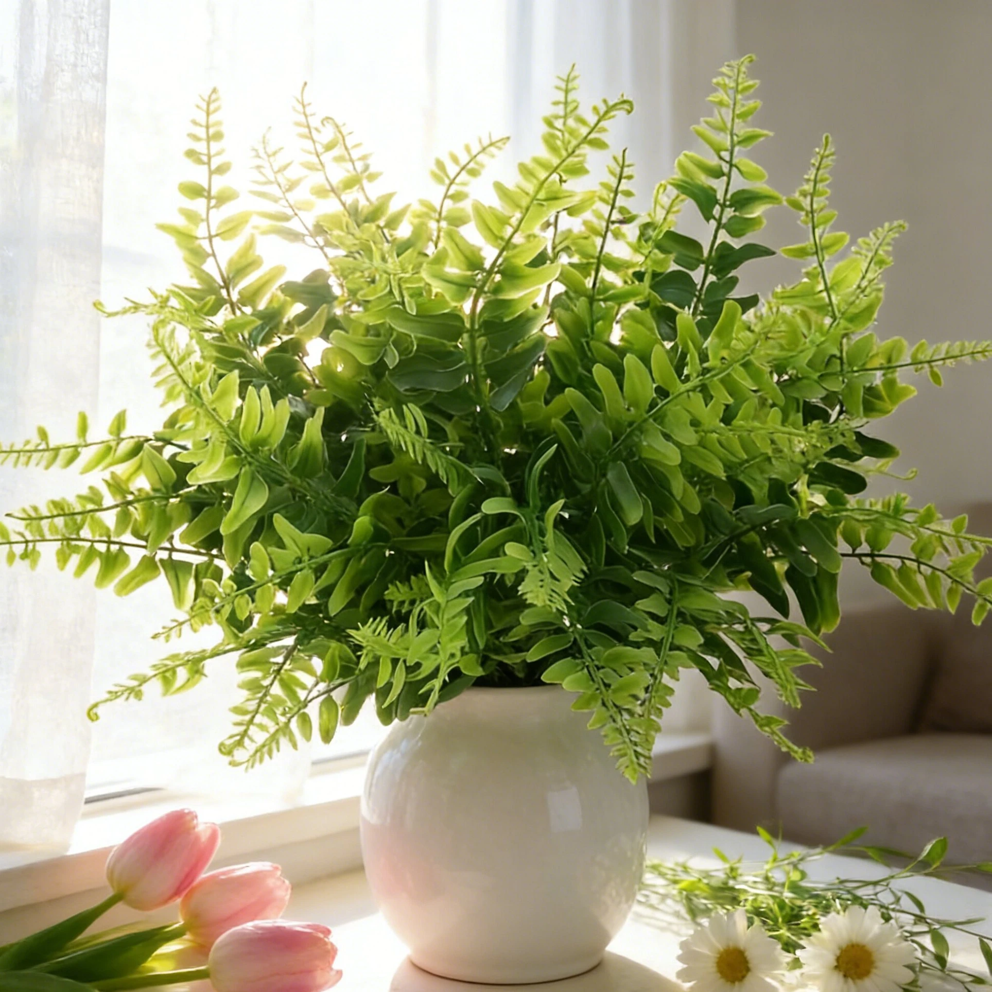 Artificial Hanging Plants - 10Pcs Artificial Plants Plastic Persian Fern