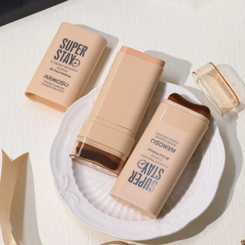 22g 지우개 파운데이션 메이크업 스틱, 오래 지속되는 풀 커버력, 보습, 피부톤 개선, 내추럴 피니쉬 메이크업 뷰티