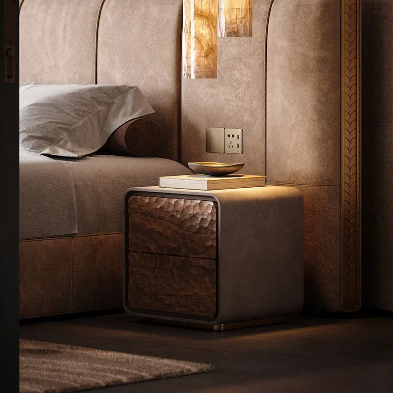 Luxury Vintage Bedside Table Display Modern Designer Storage Night Stand Unique Trendy Comodino Bedroom Furniture