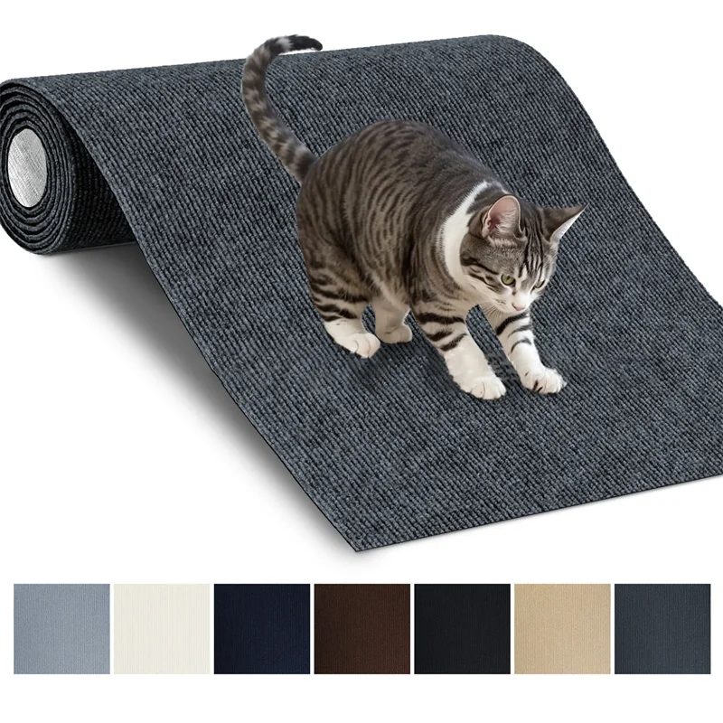 

Pet Cat Scratch Sofa Protector Packs DIY Self Adhesive Scratching Mat Trimmable Carpet Anti Cat Scratch Board for Furniture Wall