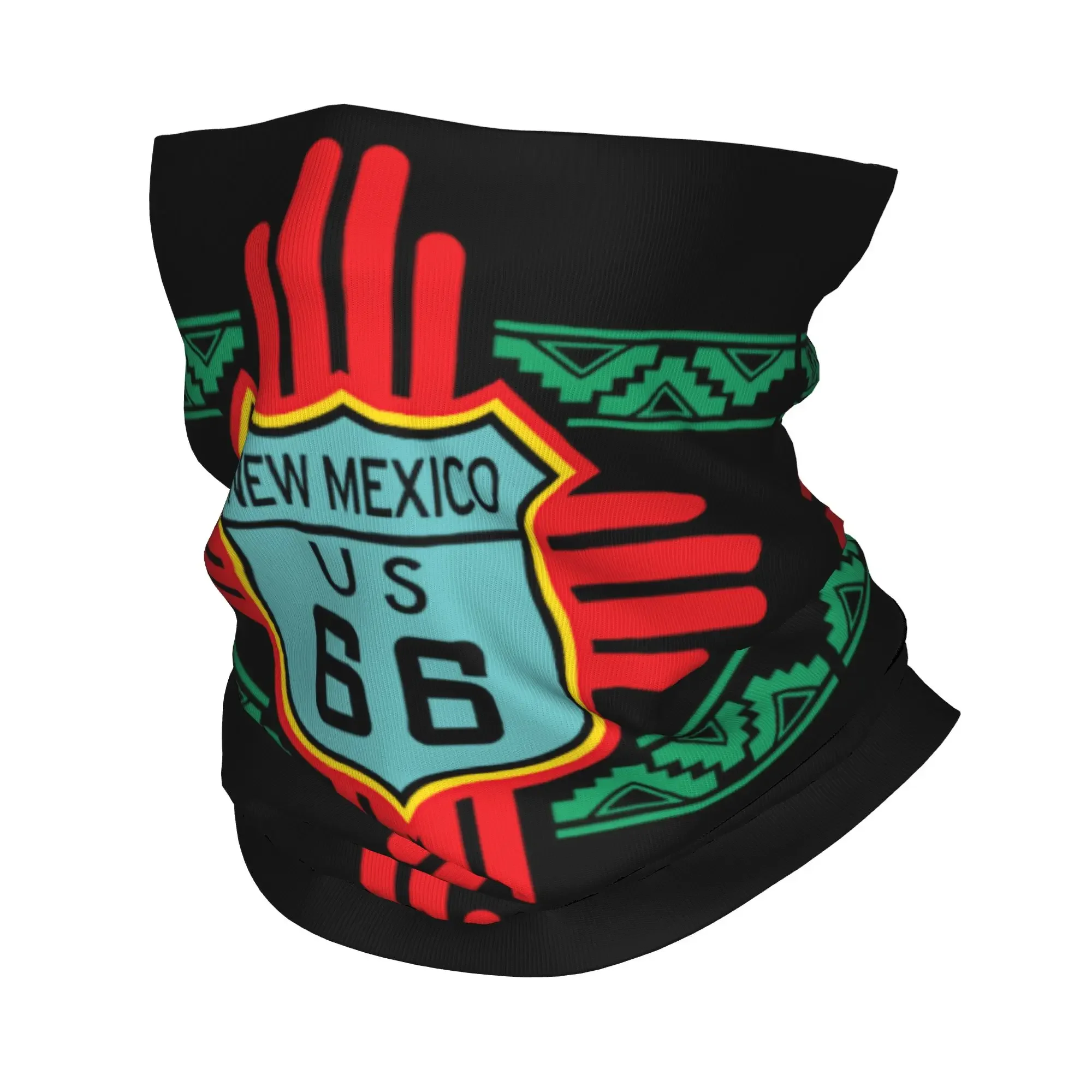 New Motorcycle Tour Route 66 Bandana Neck Warmer Men Women Winter Ski Hiking Scarf Gaiter  Face Cover