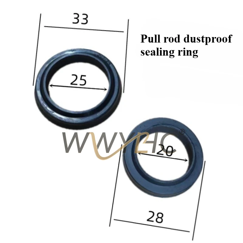 

Suitable for Tire Picking Machine Cylinder Tie Rod Dust Sealing Ring 20 * 28/25 * 33 Rubber Ring Leather Bowl Air Seal