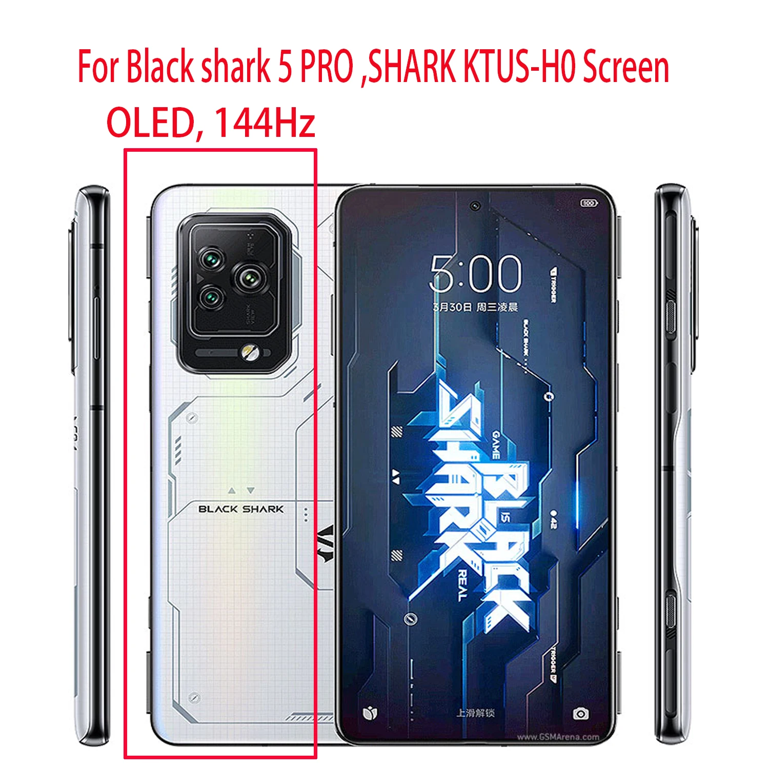 OLED, 144Hz LCD Display Touch Screen Digitizer Assembly For Xiaomi Black Shark 5 Pro KTUS-H0