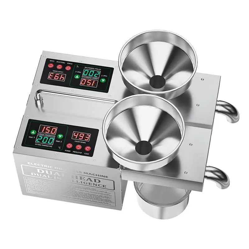 B02S Mini Automatic Stainless Steel Peanut & Soybean Oil Press Machine  Cold Oil Making Machine or Sunflower & Sesame Oil