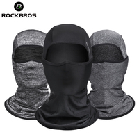 ROCKBROS Cycling Cap Headwear Summer Motorcycle Bicycle Balaclava Ice Silk Fabric Anti-UV Sports Riding Bike Face Mask Headgear