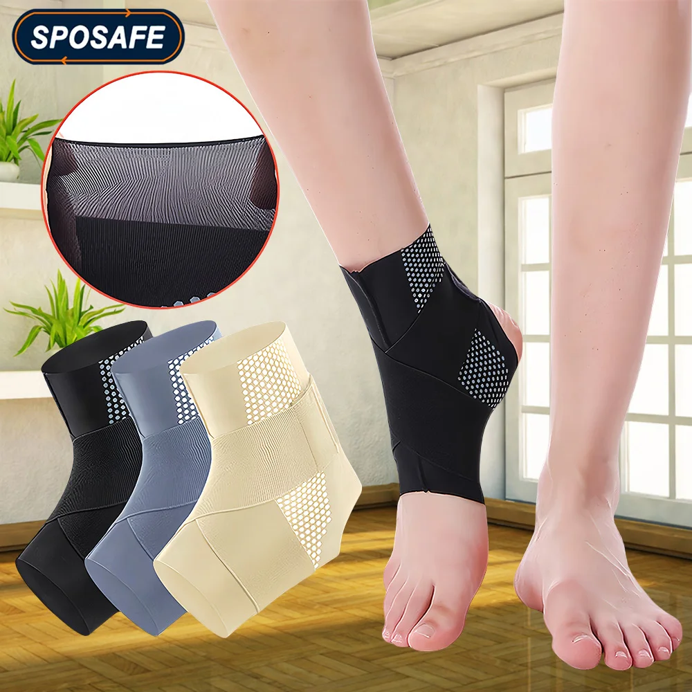 Adjustable Ankle Support Compression Ankle Brace Protector for Men Women Sport Running Soccer Basketball Gym Bandage Ankle Strap