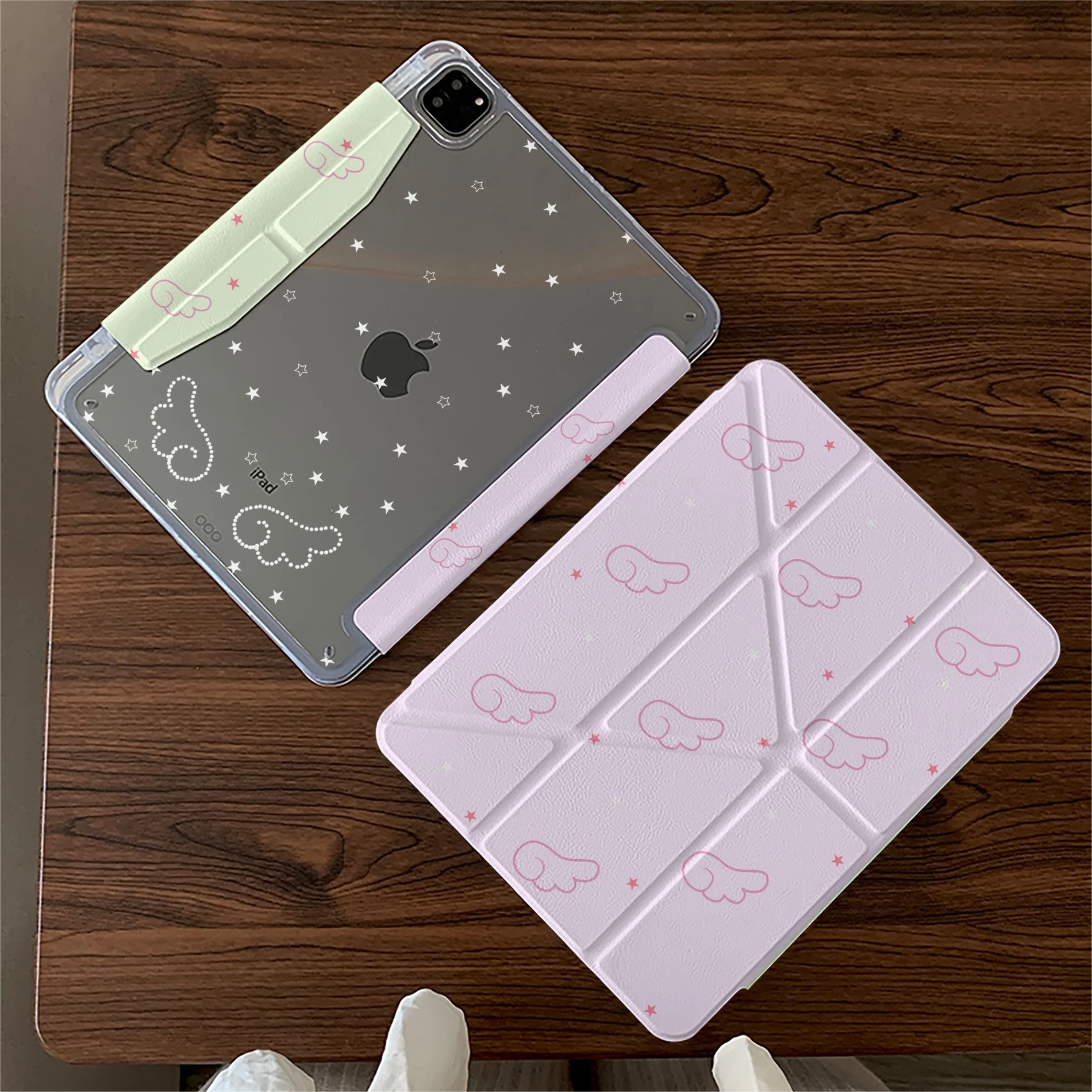 

Angel WNew Tablet Case For iPad Pro 11 12.9in 13 15 M1 M3 M4 9.7 10.2 5/6th 7/8/9 10 11th MINI Air 5 6 7 Trifold Case